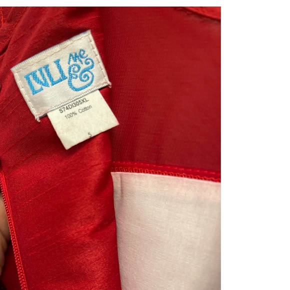 New Luli & Me Girls Red Sleeveless Pleated Full Dress - Picture 7 of 10